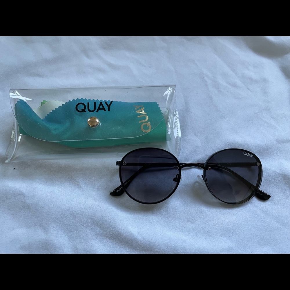 Quay Australia Round Sunglasses, “Farrah”